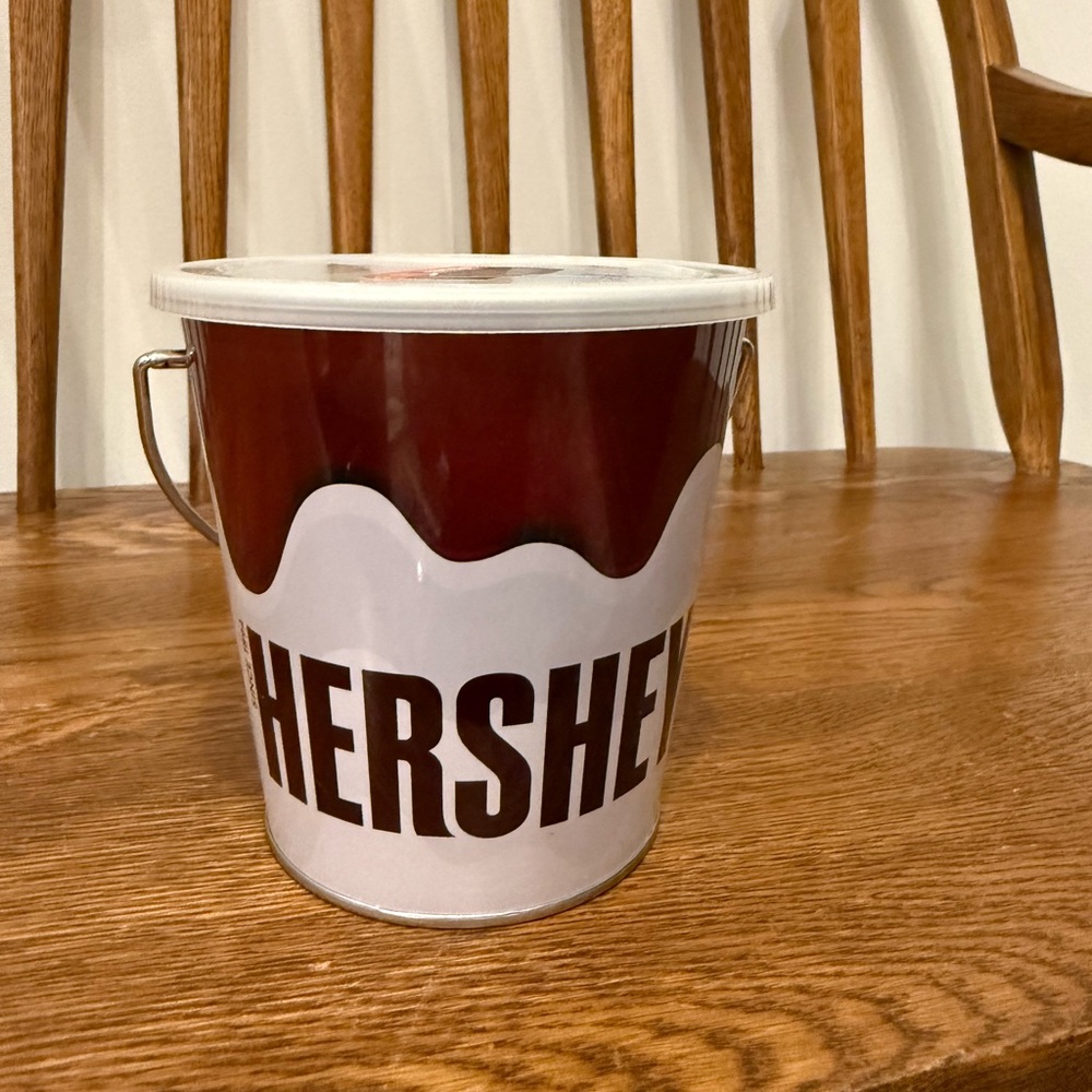 Hershey’s Chocolate World Metal Bucket with Lid